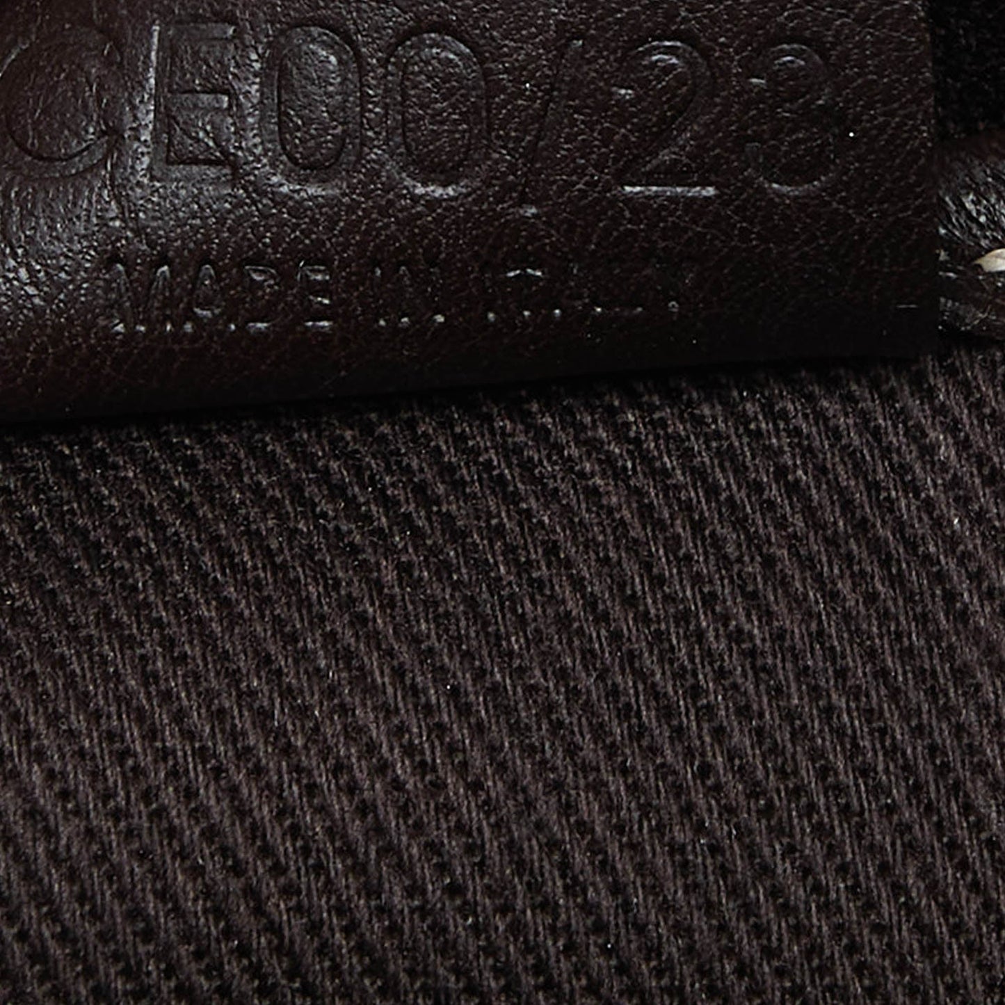 CELINE Beige/Brown Embossed Suede Ava Bag
