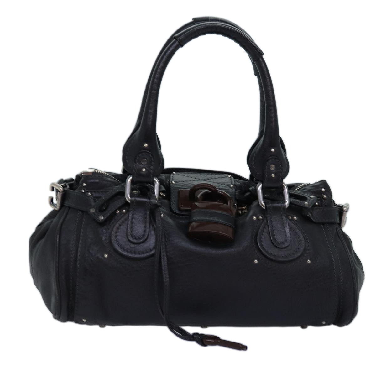 Chloe Paddington Hand Bag Leather Black mr171