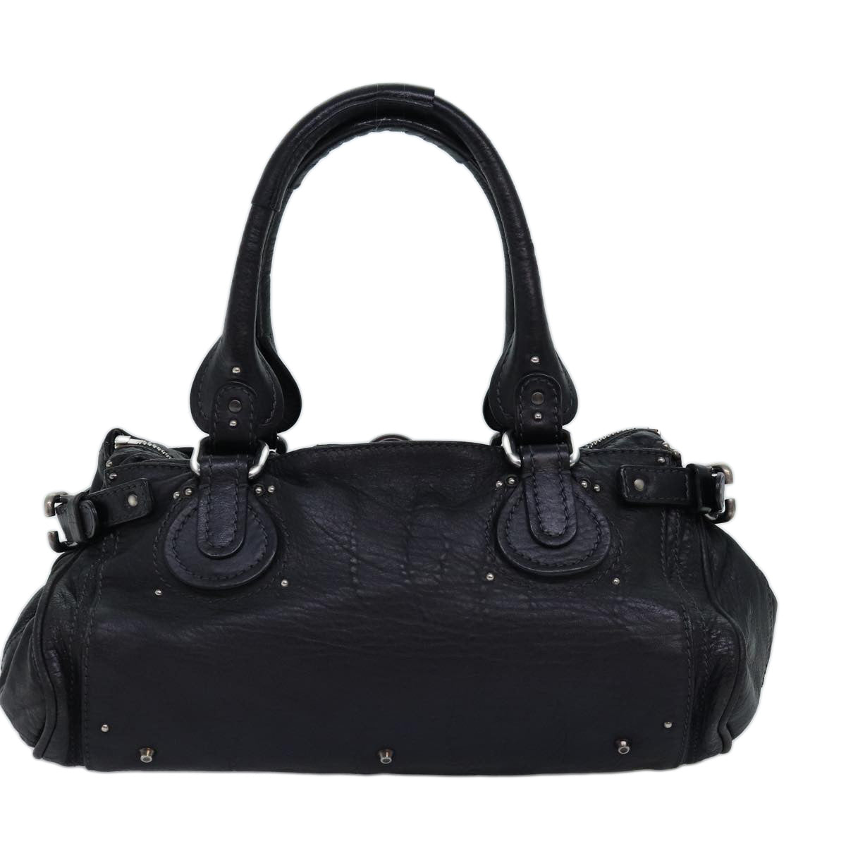 Chloe Paddington Hand Bag Leather Black mr171