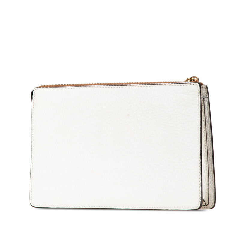 Fendi Fila Leather Clutch Bag 7VA350