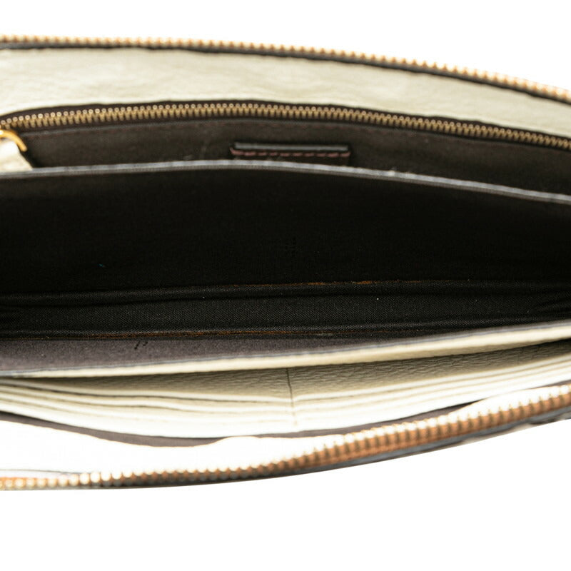 Fendi Fila Leather Clutch Bag 7VA350