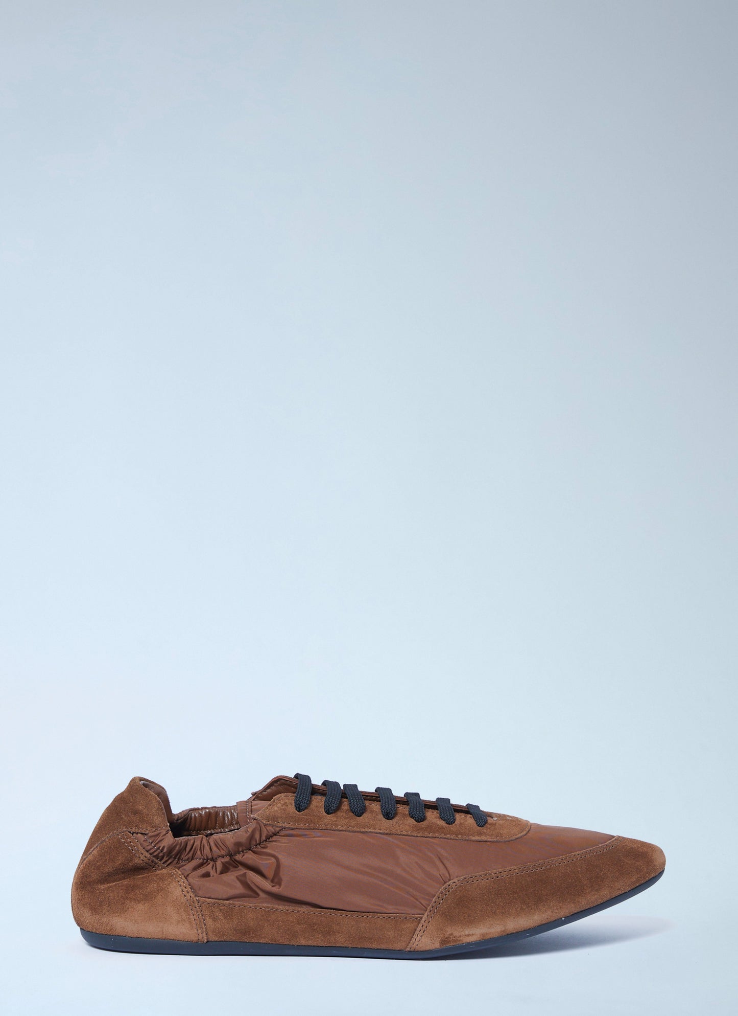 Prada Men Collapse Re-Nylon And Suede Sneakers