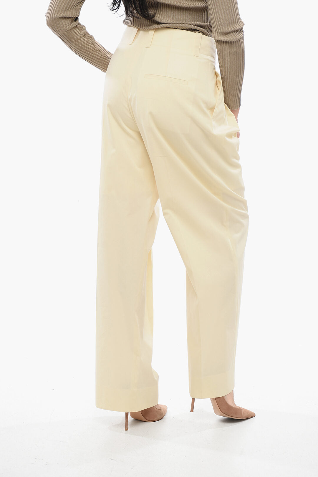 Bottega Veneta Silk Blend Palazzo Pants
