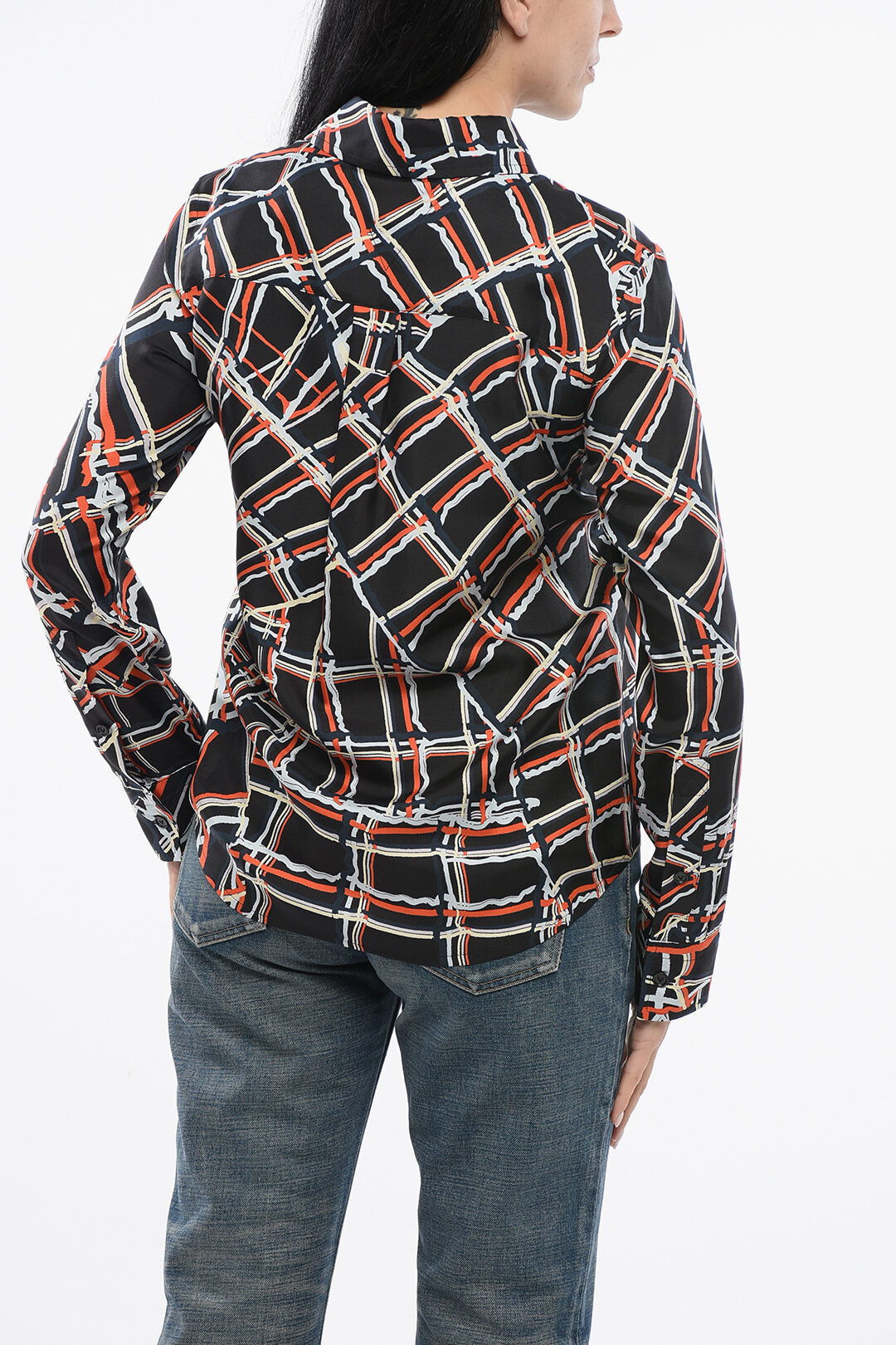 Bottega Veneta Silk Checkered Shirt