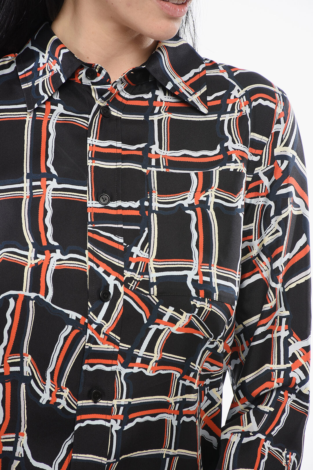 Bottega Veneta Silk Checkered Shirt