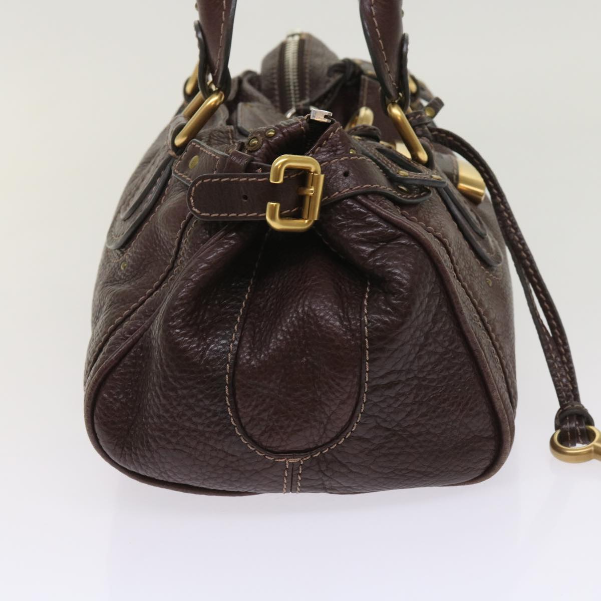 Chloe Paddington Hand Bag Leather Brown 0308515276 tb1020