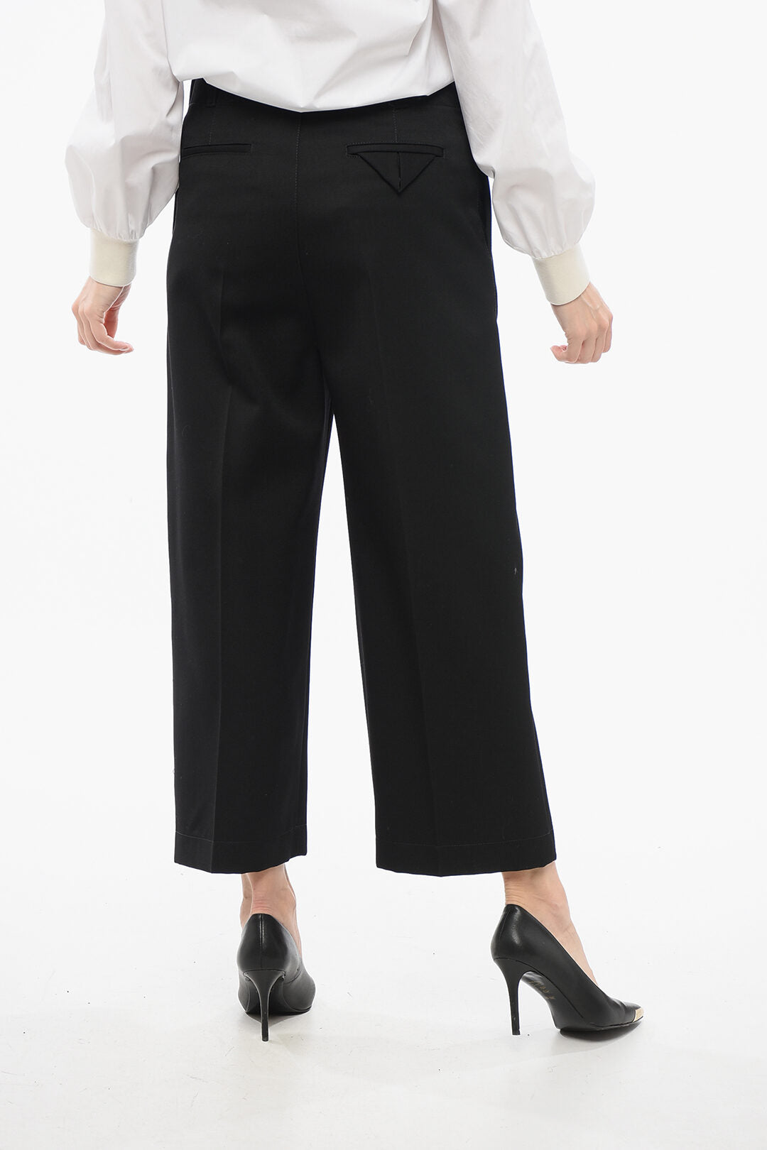 Bottega Veneta Wool Cropped Pants