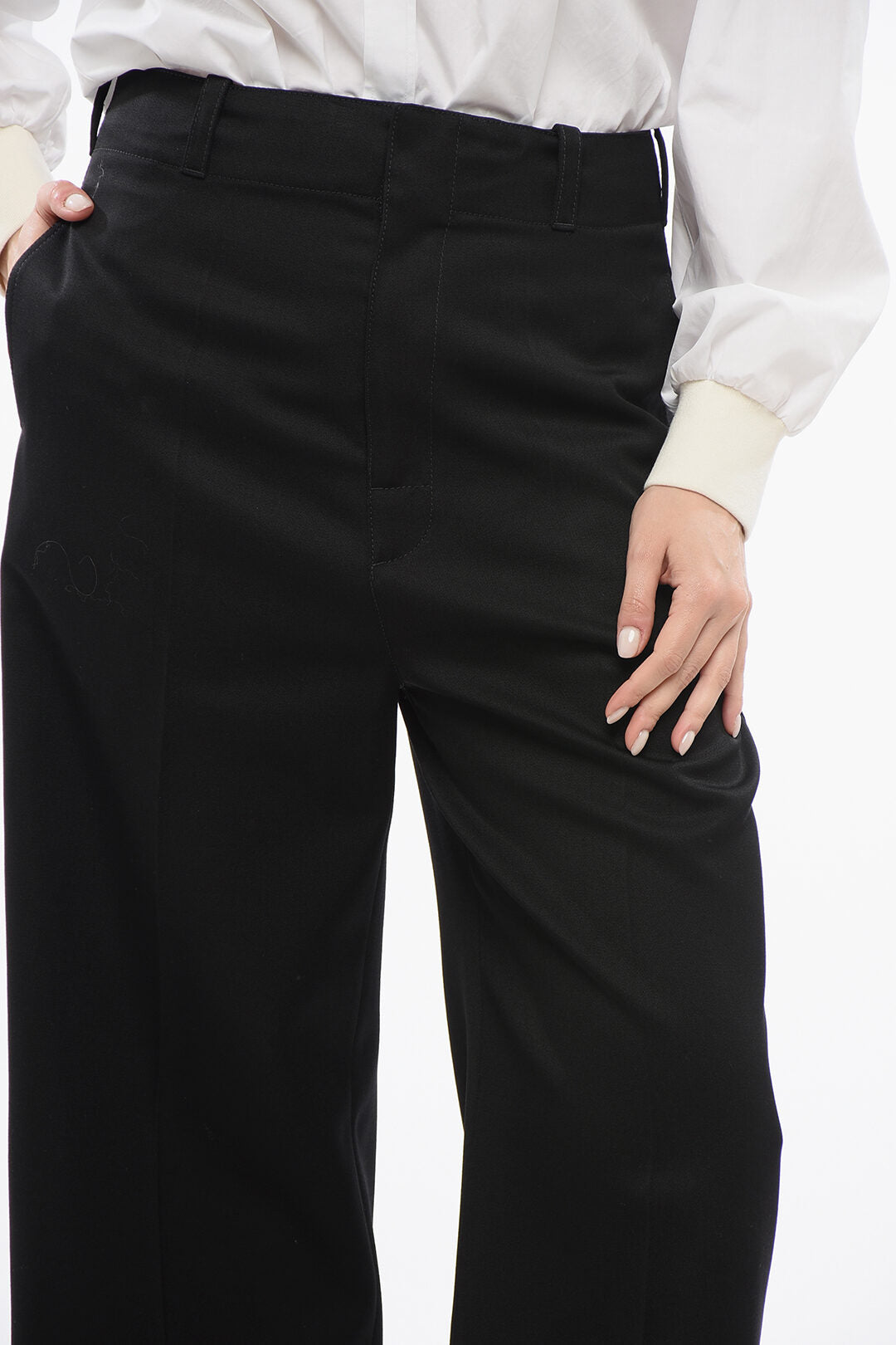 Bottega Veneta Wool Cropped Pants