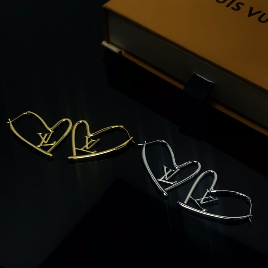 Louis Vuitton LOGO LOVE EARRINGS