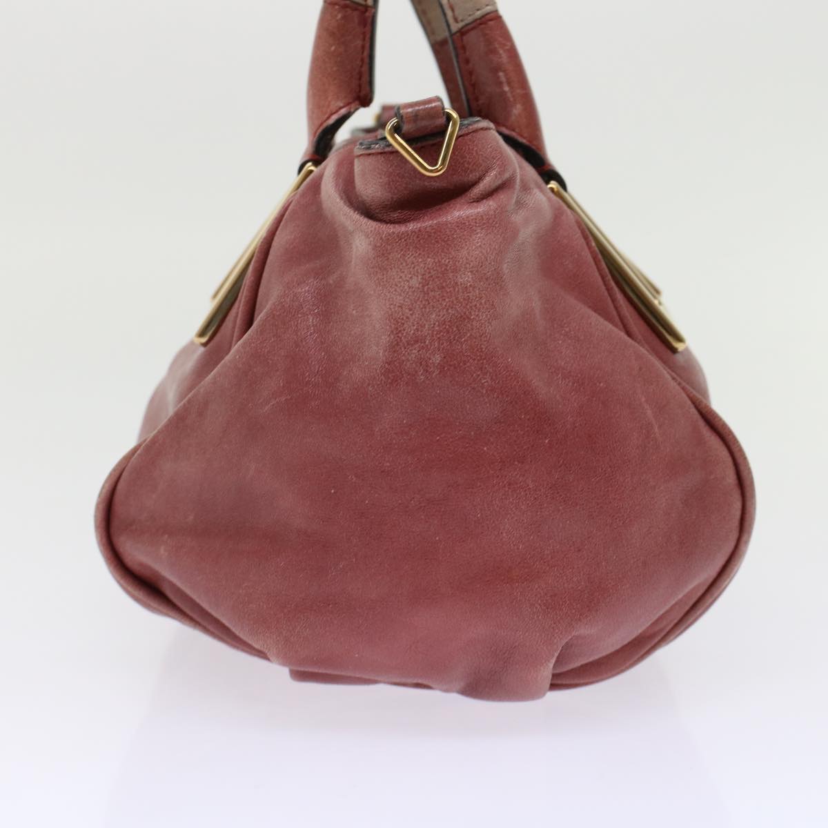Chloe Etel Hand Bag Leather 2way Red 01・13・50・65 yb285
