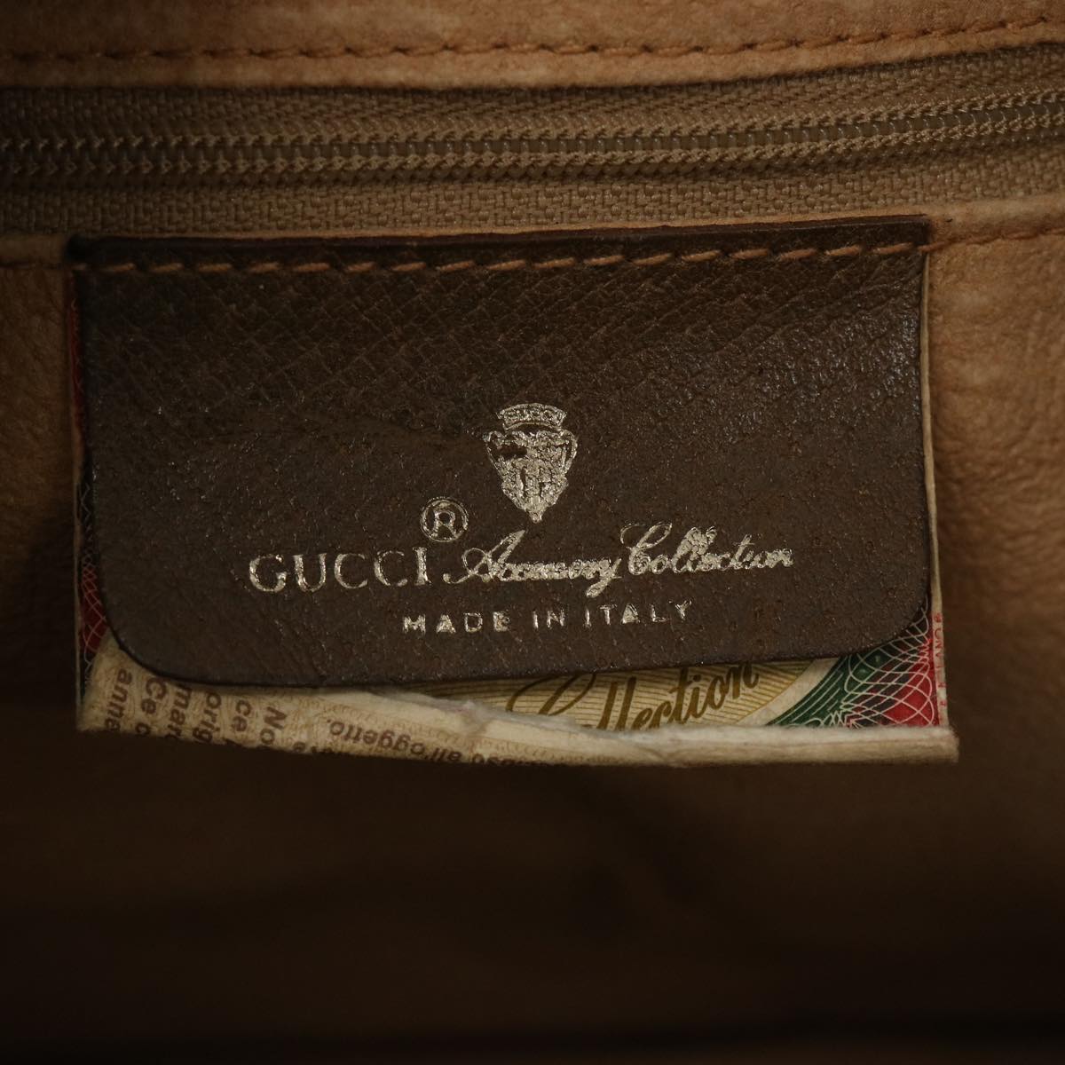 GUCCI GG Canvas Web Sherry Line Boston Bag Beige Green 111 02 007 Auth yk10448