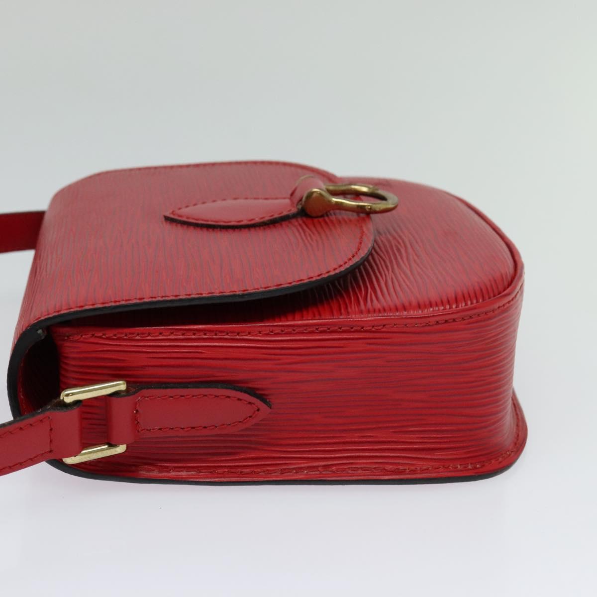 LOUIS VUITTON Epi Saint Cloud PM Shoulder Bag Red M52217 LV yk17304