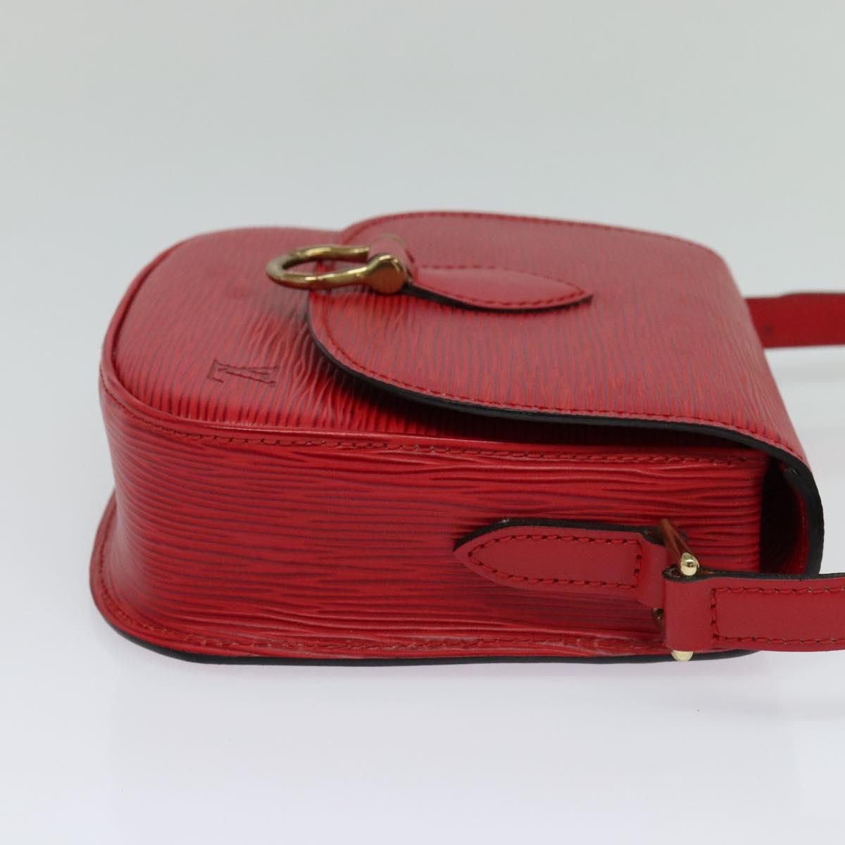 LOUIS VUITTON Epi Saint Cloud PM Shoulder Bag Red M52217 LV yk17304