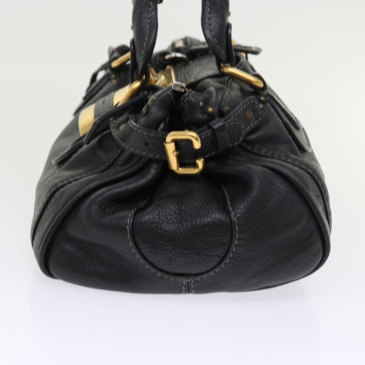 Chloe Paddington Hand Bag Leather Black yk8557
