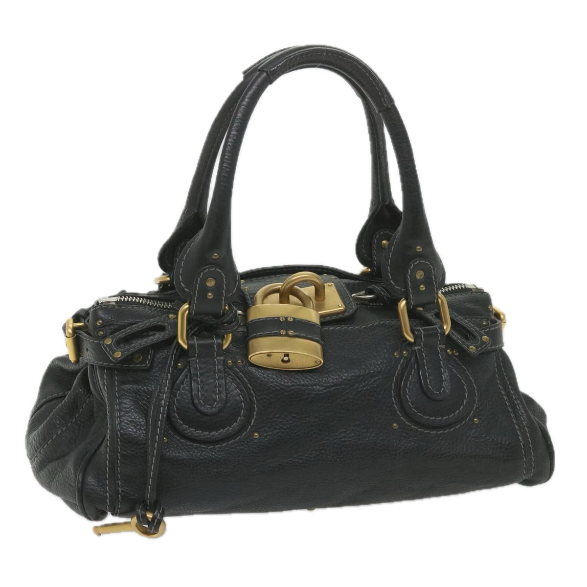 Chloe Paddington Hand Bag Leather Black 04 08 51 5191 yk9234