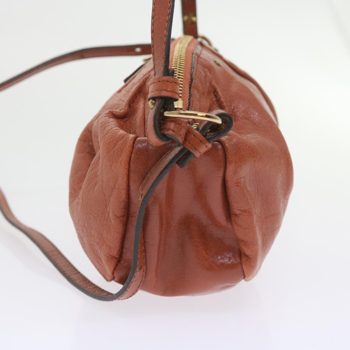 Chloe Hand Bag Leather 2way Brown 03 12 99 65 yk9497