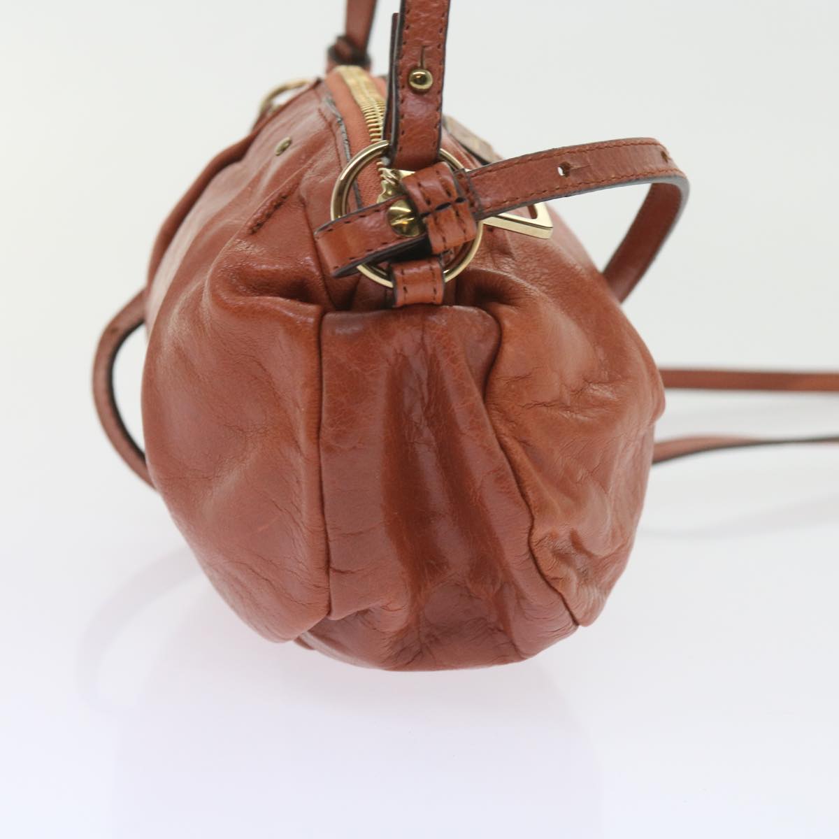 Chloe Hand Bag Leather 2way Brown 03 12 99 65 yk9497