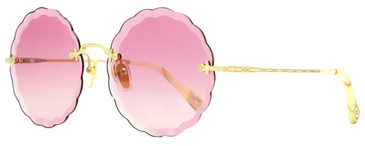 Chloe Women's Rosie Sunglasses CH0047S 003 Gold/Cream 60mm