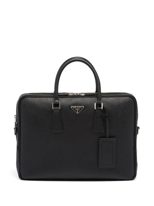 Prada Men Saffiano Leather Briefcase