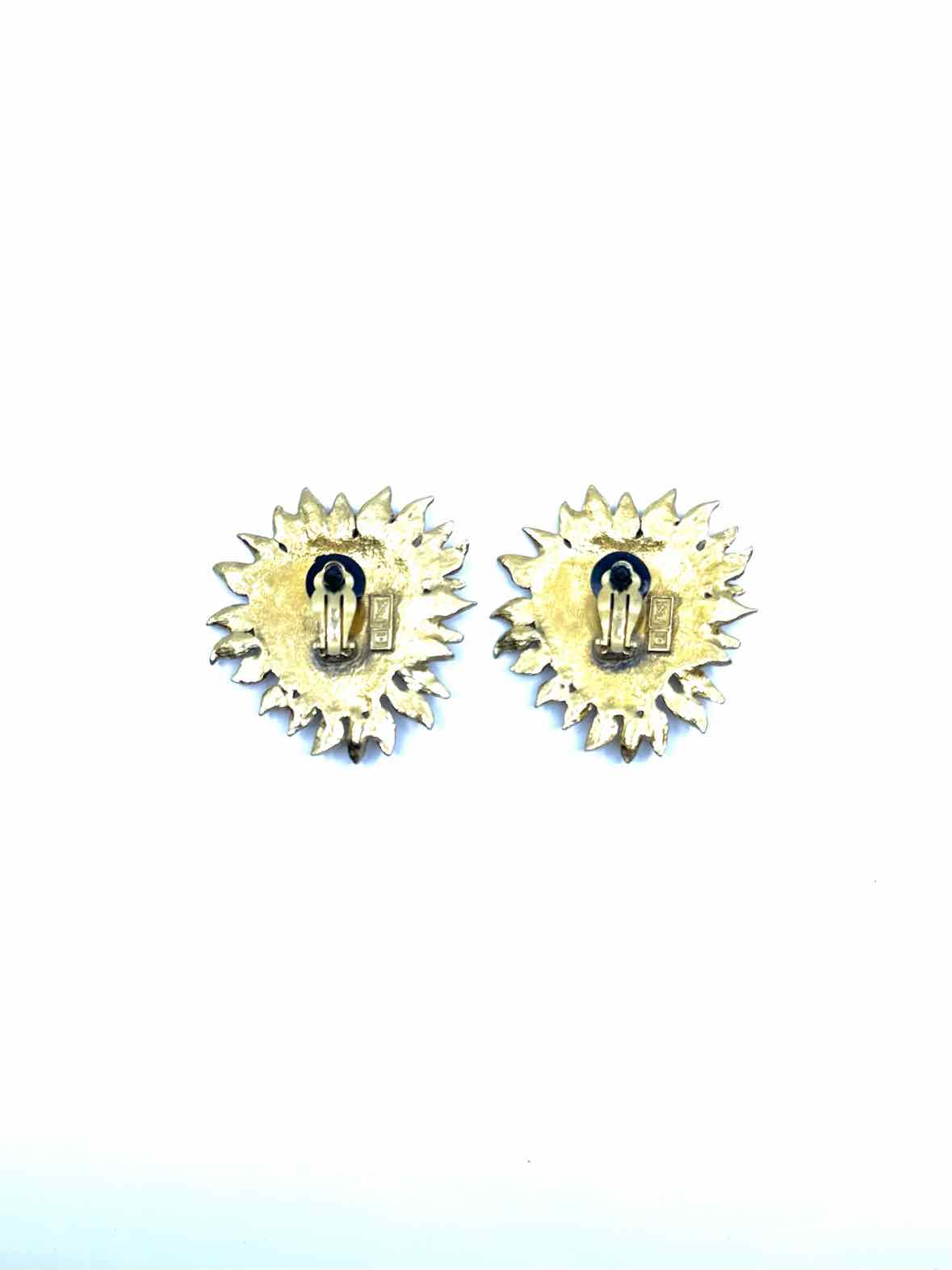 YVES SAINT LAURENT Gold Clip Earrings