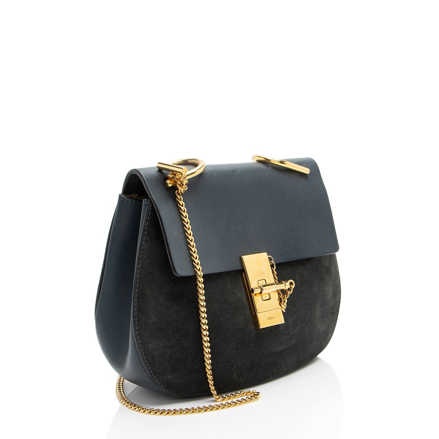 Chloe Lambskin Suede Drew Small Shoulder Bag