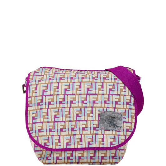 Fendi Zucca Canvas Nylon Shoulder Bag 26771