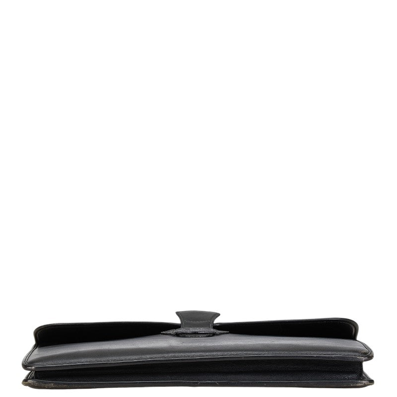 Fendi Leather Clutch Bag Black