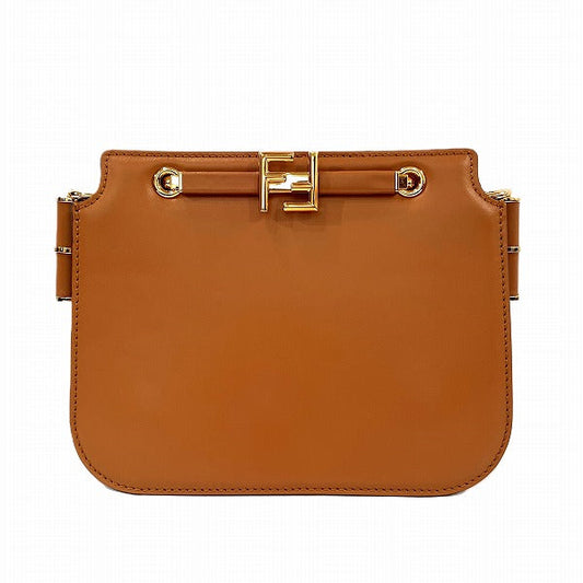 Fendi Touch Leather Shoulder Bag 8BT349