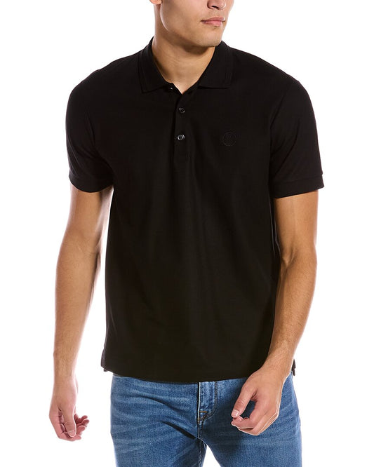 Burberry Monogram Motif Polo Shirt Black