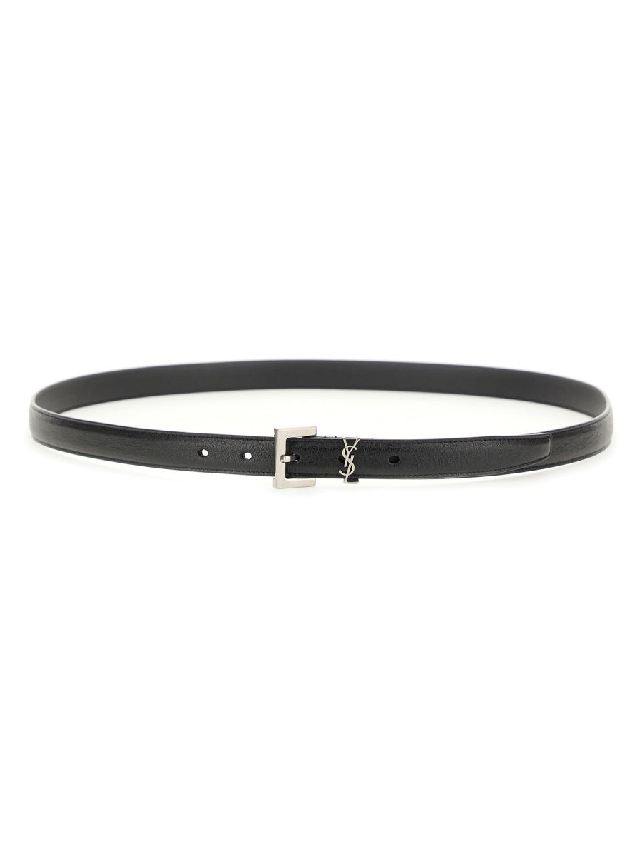 Saint Laurent Men Cintura Sottile "Cassandre"