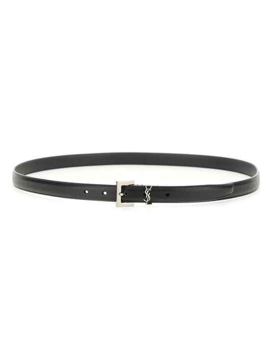 Saint Laurent Men Cintura Sottile "Cassandre"