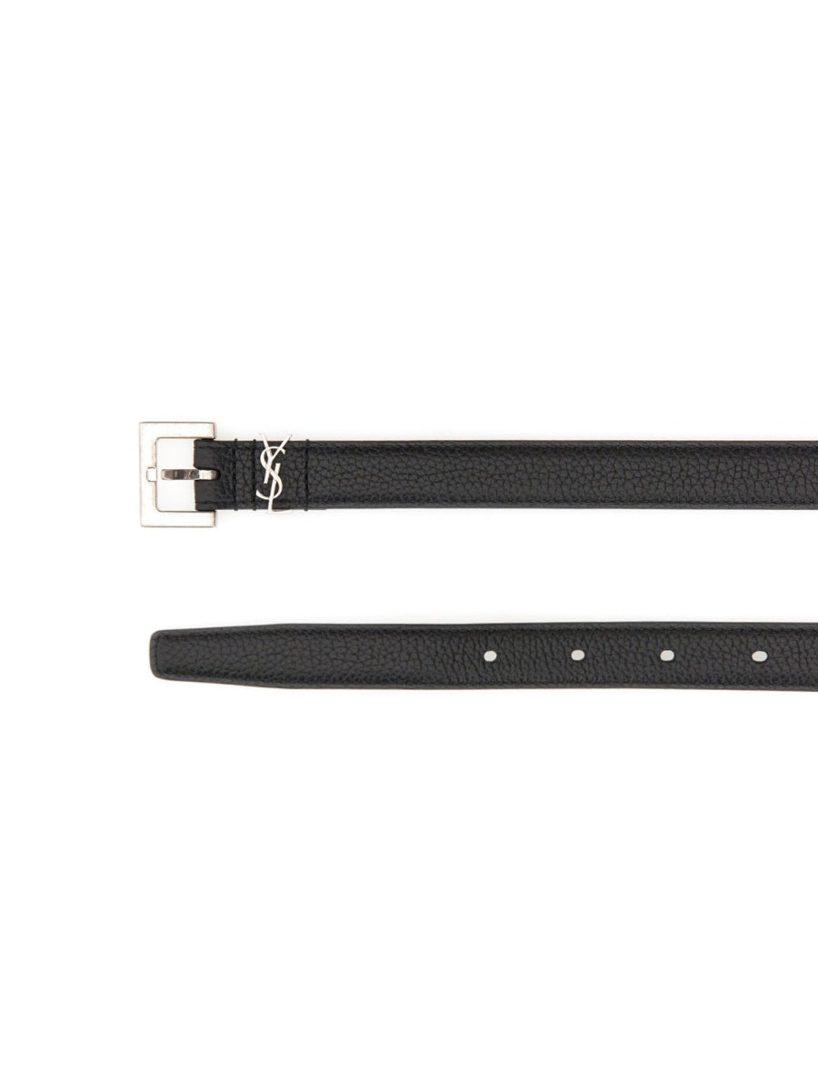 Saint Laurent Men Cintura Sottile "Cassandre"
