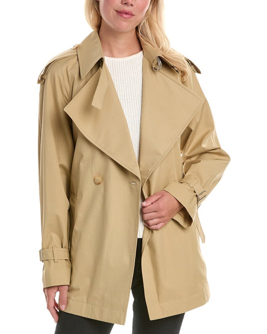 Burberry Gabardine Trench Jacket Beige