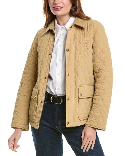 Burberry Quilted Jacket Brown Multi