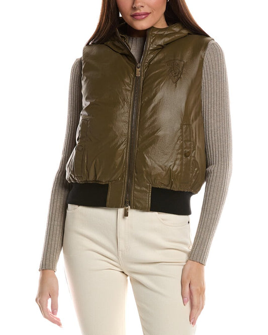 Burberry Logo Gilet Green