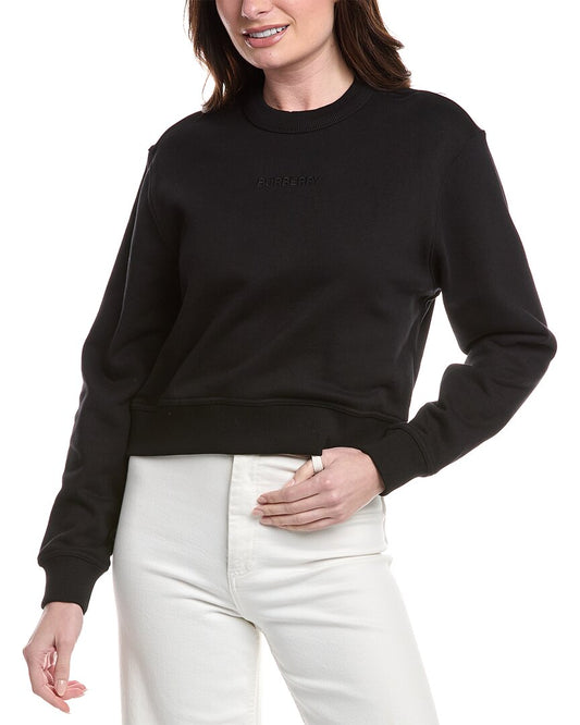 Burberry Check Sweatshirt Black