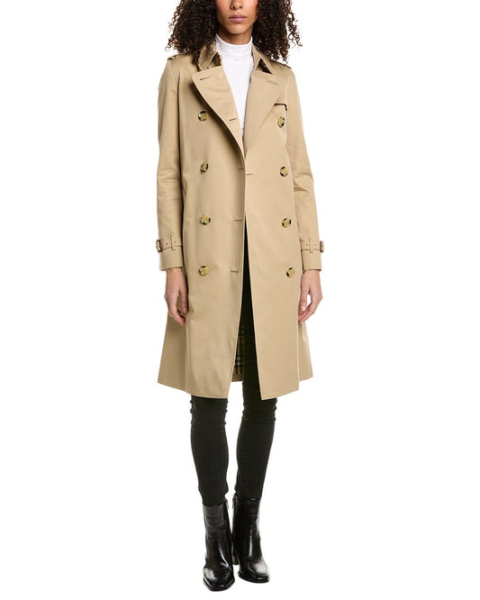 Burberry The Kensington Trench Coat Brown Multi