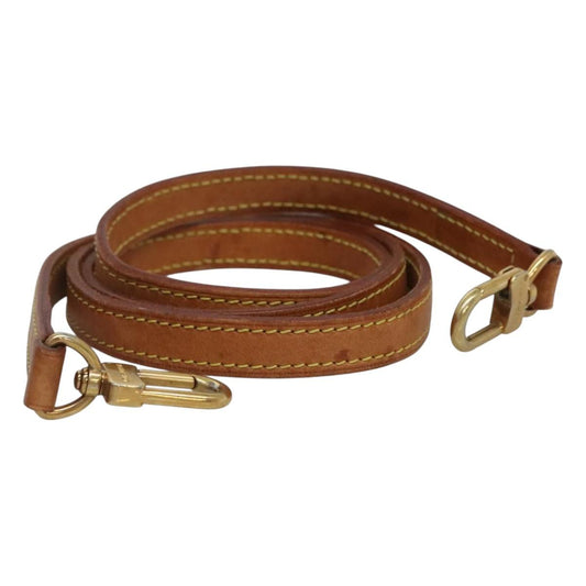 LOUIS VUITTON Shoulder Strap Leather 47.2"" Brown Gold 109529