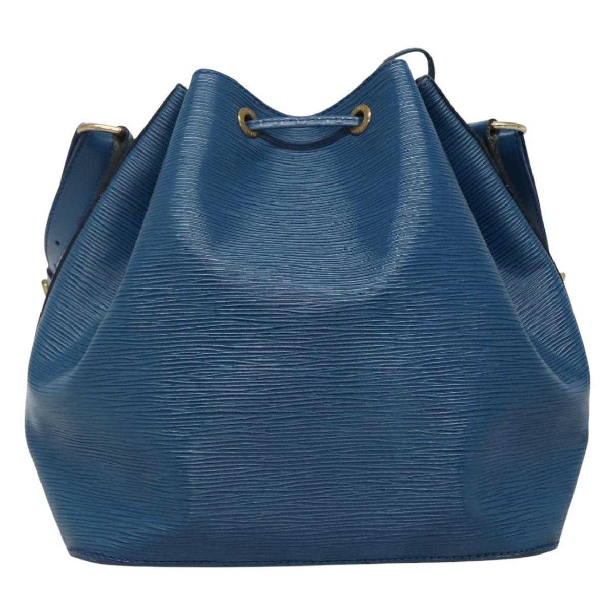 LOUIS VUITTON Epi Petit Noe Shoulder Bag Blue M44105 LV 110107