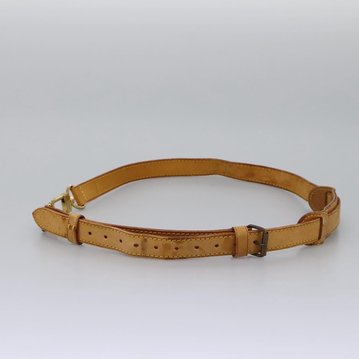 LOUIS VUITTON Adjustable Shoulder Strap Leather 35.8""-43.3"" Beige 110234