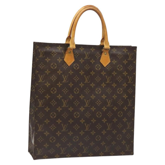LOUIS VUITTON Monogram Sac Plat Hand Bag M51140 LV 110265