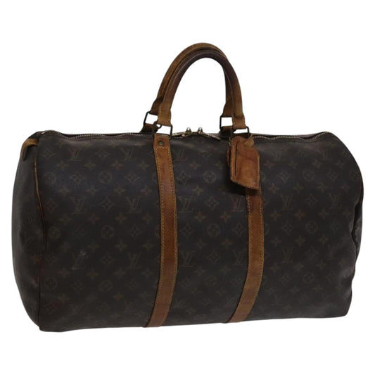 LOUIS VUITTON Monogram Keepall 50 Boston Bag M41426 LV 110382