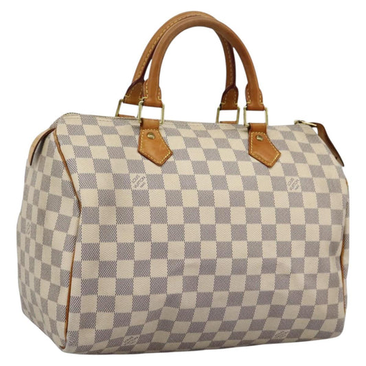 LOUIS VUITTON Damier Azur Speedy 30 Hand Bag N41533 LV 110399