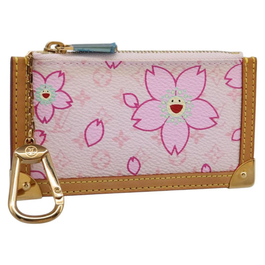 LOUIS VUITTON Monogram Cherry Blossom Pochette Cles Purse M92016 110456A