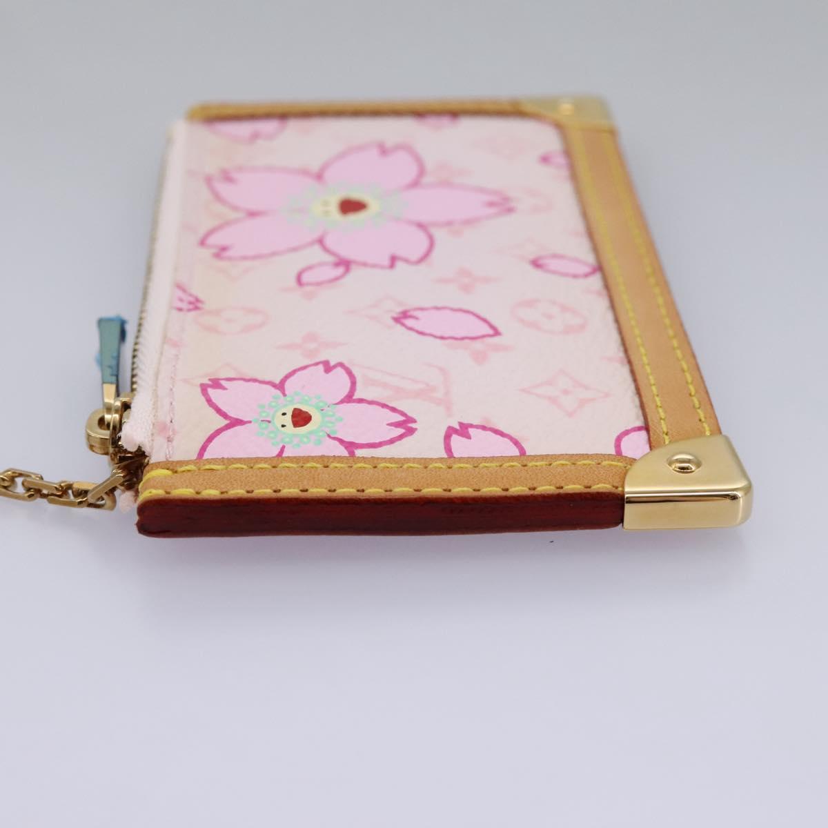 LOUIS VUITTON Monogram Cherry Blossom Pochette Cles Purse M92016 110456A
