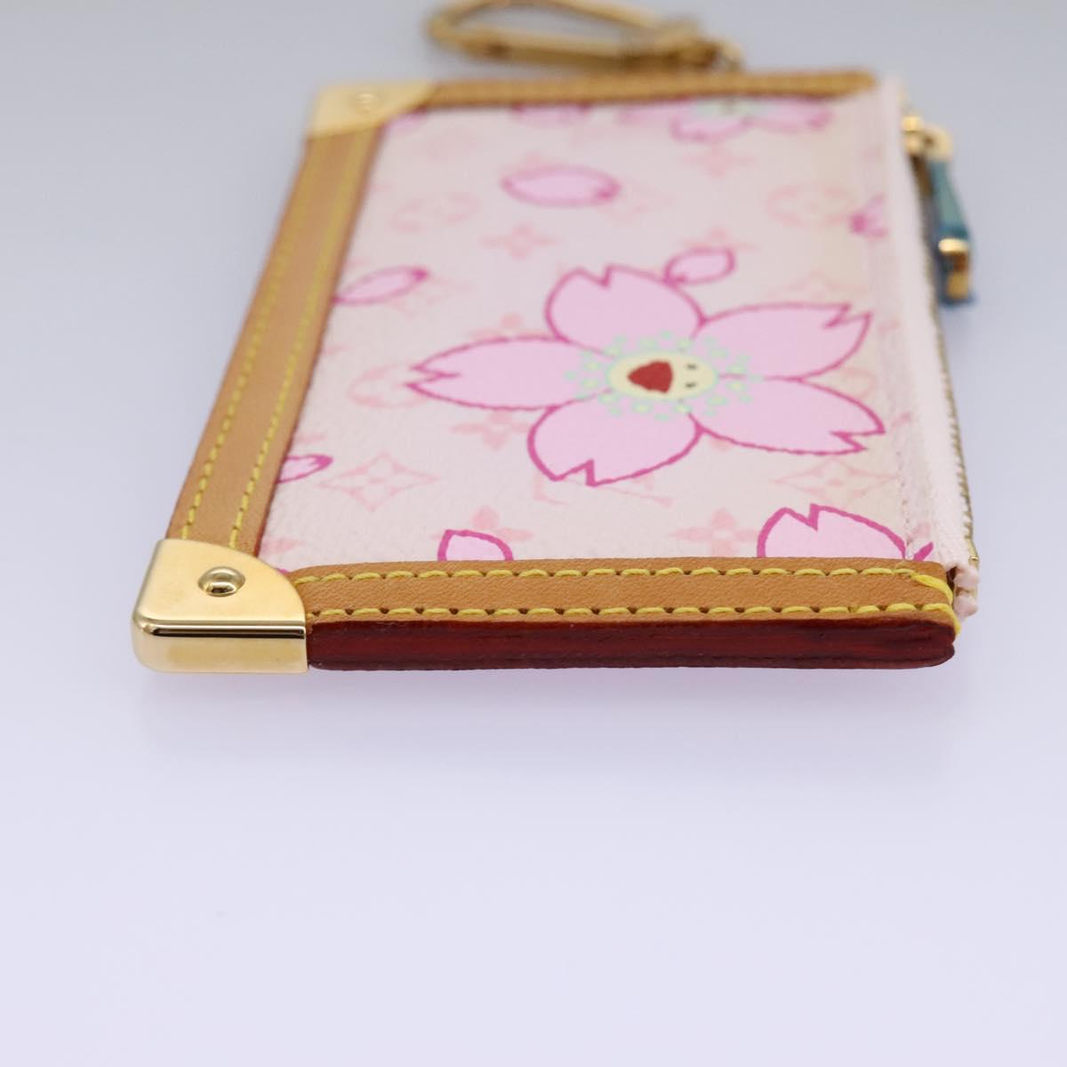 LOUIS VUITTON Monogram Cherry Blossom Pochette Cles Purse M92016 110456A