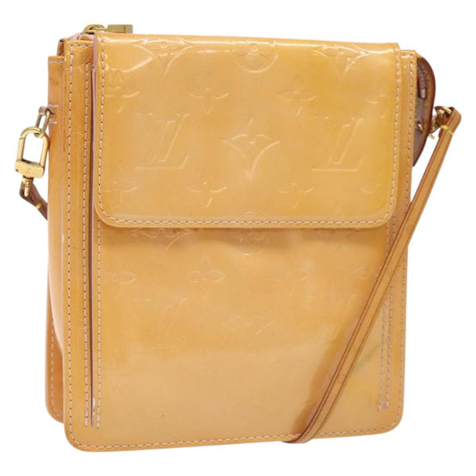 LOUIS VUITTON Monogram Vernis Motto Pouch Marshmallow Pink M91312 110524