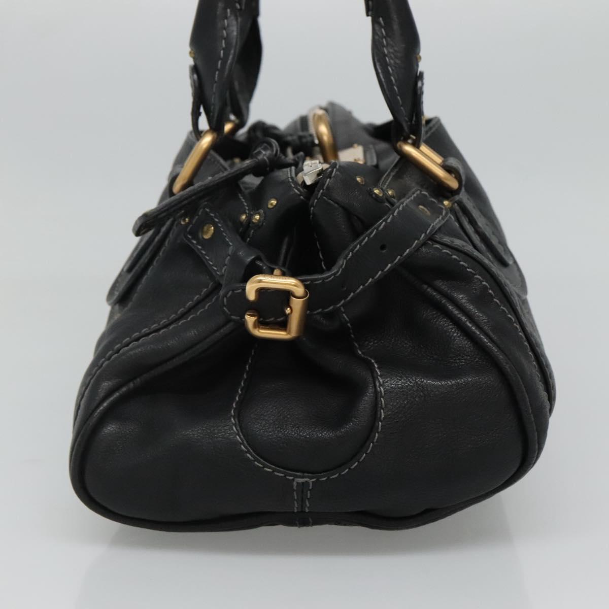Chloe Paddington Hand Bag Leather Black 110540
