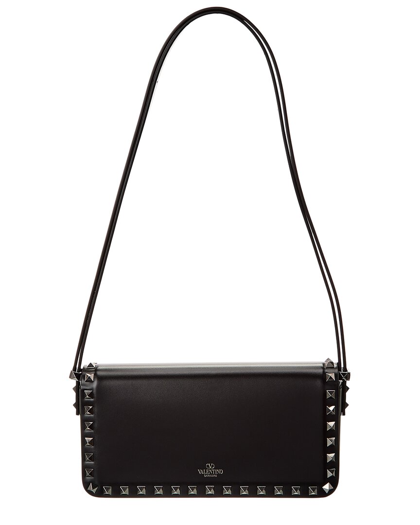Valentino Rockstud23 East-West Leather Hobo Bag
