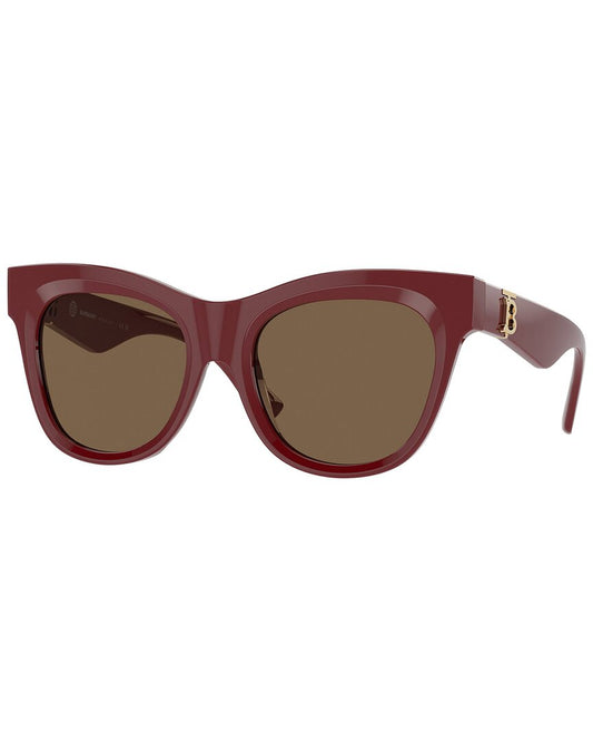 Burberry Women's Be4418 54Mm Sunglasses Bordeaux